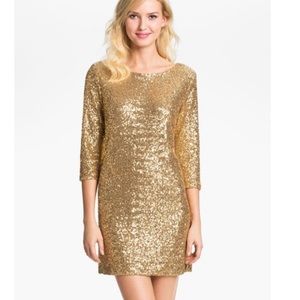 Anne Klein Gold Sequin Dress